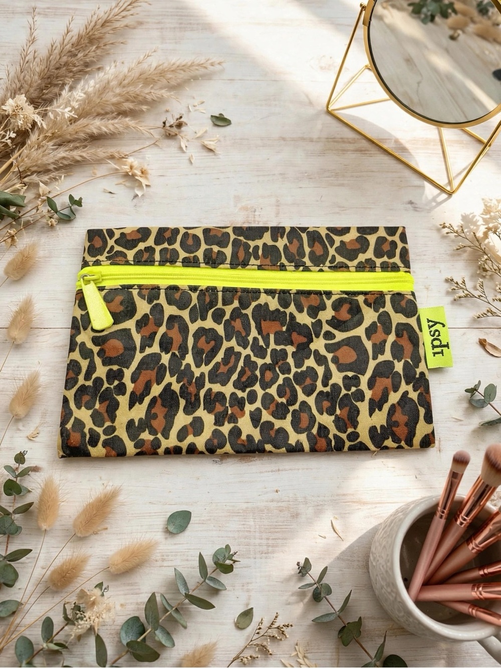 💥 4/$20 🆕 Ipsy Leopard Print Cosmetic Bag